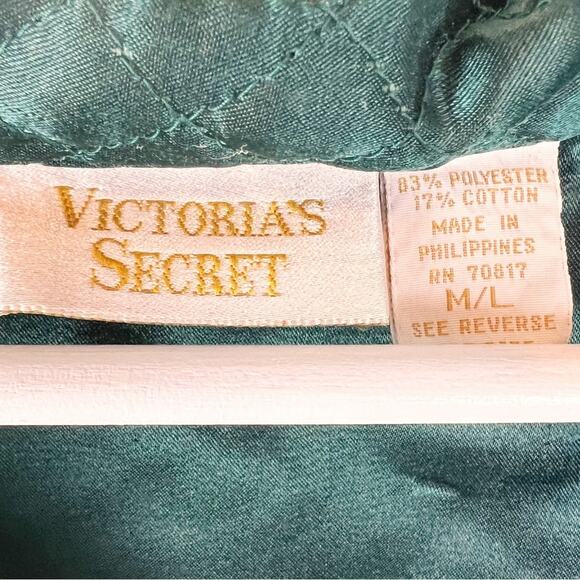 Vintage Victoria’s Secret Green Nightgown Button Down Shirt Dress‎ M/L - Picture 5 of 8